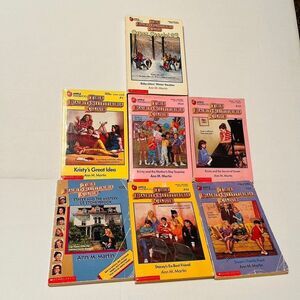The Babysitters Club by Ann‎ M. Martin book bundle of seven vintage books.